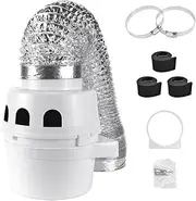 Dryer Vent Kit Filter Bucket Indoor with 100mm diameters x 1.5m Length Ducting Hose, Strong Case, Tightly Fixed for Electric Dryers