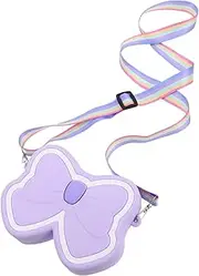 [FRCOLOR] Fashionable Shoulder Bag with Cute Bowknot Design Durable Cartoon Pouch for Little Reliable Silicone and Material Easy to Carry for Daily Adventures