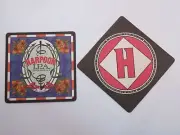 BEER Brewery Coaster HARPOON (MASSACHUSETTS BAY) Brewing Co IPA Boston, MA