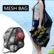 Mesh Equipment Ball Bag Football Carrying Net Sack Soccer Portable Sports Bag AU