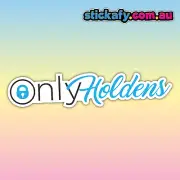 Only Holdens Blue Sticker | Vinyl Car Decal Funny Aussie Meme Adult 4wd 4x4