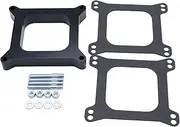 GSKMOTOR Carburetor Gasket 2" Open Phenolic Carburetor Spacer 4bbl fits Holley Chevy Ford SBC BBC BB SB 350 Carb