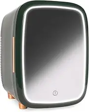 12L Low Noise Dual-Use Mini Mirror Fridge, Beauty Makeup Skincare Refrigerator, AC/DC Cooling Beauty Fridge For Home Car