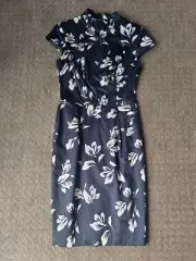 BNWT Cue Chinese Inspired Midi Dress Size 8 Rrp299
