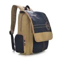 在飛比找Yahoo!奇摩拍賣優惠-滿江紅正品帆布包旅行包雙肩包電腦背包大包休閒學生大包超大容量