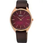 【SEIKO 精工】CS系列 酒紅色珍珠貝女錶-32MM/SK027(SWR082P1/4N30-00J0R)