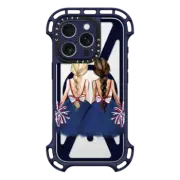 iPhone 16 Pro Ultra Bounce Case MagSafe Compatible New England Nation Pats Fashion Illustration Clear Case