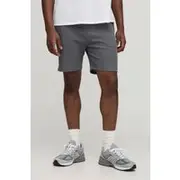 Mens Charcoal Elasticated Waist Slim Fit Waffle Shorts
