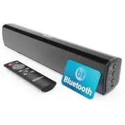 Majority Bowfell Small Sound Bar for TV with Bluetooth RCA USB Opt AUX Mini