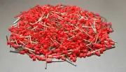 1000Pcs E1518 16AWG 1.5mm² RED Insulated Ferrule Bootlace Terminals Crimp