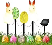 Easter Lights Outdoor - Waterproof Bunny Pathway Lights Easter Decor | Bunny Decorations, Landscape Lighting & Accessories For New Year, Valentine's Day