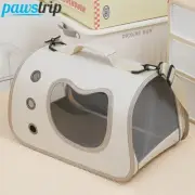 Foldable Pet Carrier Bag Cat Dog Soft Crate Cage Kennel Grey Travel Portable Car