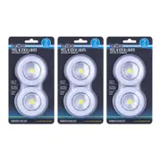 6x Brillar Wireless Peel N Stick Battery Operated Closet Wardrobe Lights White