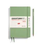 Weekly Planner 2025, Paperback Hardcover (Sage) - B6+