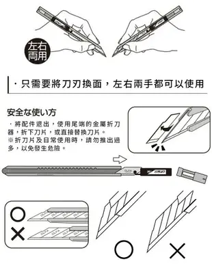 耀您館★日本OLFA折刃式30°銳角細工美工刀SAC-1(亦適左手;自動鎖定;金屬握把;寬9mm合金工具鋼刀片)切割刀