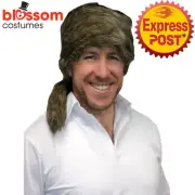 AS252 Davey Crockett Daniel Boone Raccoon Coonskin Trapper Fur Costume Hat Cap