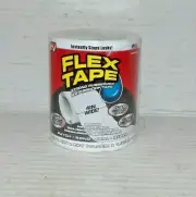 As Seen on TV Rubberized Flex Tape Large 4 in W x 5 ft L Roll White NIP