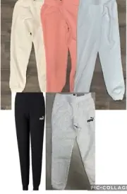 NWT Puma Essential Tracksuit Track Pants, Fleece Lined Girls or Boys, 114019