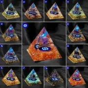Natural Orgonite Energy Amethyst Ball Crystal Zodiac Signs Pyramid Tower Healing