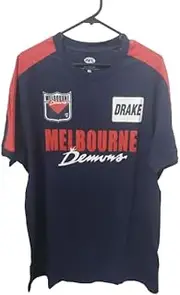 AFL Throwback Graphic Tee Shirt - Melbourne Demons - Mens T-Shirt