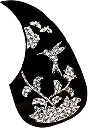 Hoement Acoustic Guitar Pickguard Self Adhesive Protection Lightweight Easy to Install Durable Scratch Resistant Accessory for Acoustic Guitars