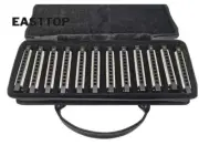 EASTTOP T10-3-12 10Hole Diatonic Blues Harmonica Set of 12 keys Mouth Organ set