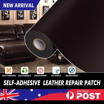 Coffee Leather Repair Waterproof Upholstery Tape Strong Self Adhesive Patch