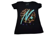Neff Womens Black Tee Shirt New L, XL