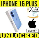 APPLE IPHONE 16 PLUS 256GB ULTRAMARINE (FACTORY UNLOCKED) APPLE WARRANTY❖SEALED❖