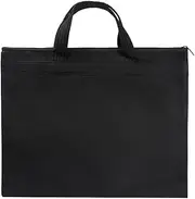 [haozaikeji] Work Bag A4 Men's Document Bag Business Briefcase with Handle Conference Folder Zip Document Folder Fabric Organiser Office Folder Handbag Assorted Documents Workbook