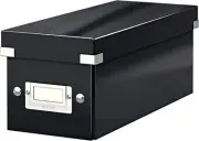 Leitz CD Storage Box, Black, Click and Store Range, 60410095