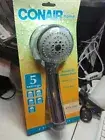Conair HandHeld Showerhead W/ 5ft Hose Settings Chrome 5 Settings Jet Massage