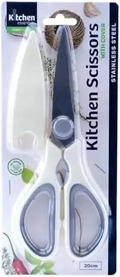Stainless Steel Kitchen Scissor with Cover, 20 Cm Length