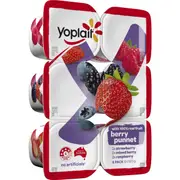 Yoplait Berry Punnet Mixed Yoghurts 6 pack