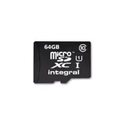Integral INMSDX64G10-40U1 Ultimapro 64GB Class 10 40MB MicroSDHC Memory Card New