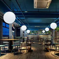 在飛比找樂天市場購物網優惠-LED餐廳客廳吊燈商場樓梯圓形吊燈現代簡約酒店創意網紅裝飾球