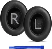 Proxima Direct Ear Cushions Earpads for Bose Noise Cancelling Headphones 700 NC700 Black, Complete with Shaped Scrims with 'L and R' Lettering Replacement Ear Pads for Bose NC700 Earphones,Black