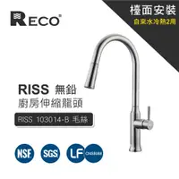 在飛比找蝦皮商城優惠-RECO 103014-B RISS 無鉛廚房伸縮龍頭(毛絲