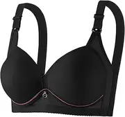 [Generic] Womens Comfort Workout Sports Bra Front Closure Bras No Underwire Supportive Bras Full Coverage Bra Womens