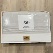 UGG Queen Sheet Set Laure 100% Tencel Lyocell Deep Fitted Sheets Color Stone