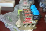 Numatics 00.72-00, Bank of (3) 031SA4000061, 24vdc valves with sub-base New