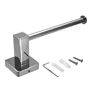 Chrome Stainless Steel Bathroom Toilet Paper Roll Holder Wall Rack Towel Bracket