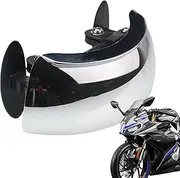 Motorcycle Rear View Mirror,Motorcycle Windscreen 180 Degree Blind Mirror - Wide Angle Adjustable Wind Screen Mount Blind General For Street Bike Scooter