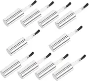 Healvian Nail Bottle Replacement Caps Brush 10pcs Nail Polish Bottles Caps Brush Light Weight