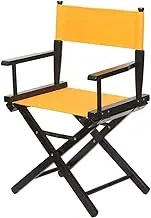 Portable Folding Chair,Telescopic Cosmetic Chair,Director Chair with Legs,Wooden Folding High Chair,High Cosmetic Chair,Picnic Hiking Camping Chair (Color : Yellow)