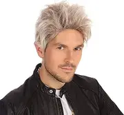 Bristol Novelty BW962 80's Bad Boy Wig, adult, Blonde