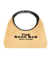 Marc Jacobs The Woven Logo Embroidered Mini Sack Bag One size Nude