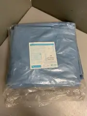 40x Cardinal Health 4201PG Convertors Blue Impervious Isolation Gown Knit Cuffs
