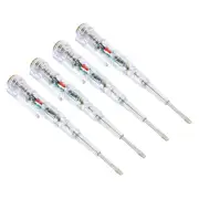 Voltage Tester AC 24-250V Contact Electrical Detector with Double Light, 4pcs
