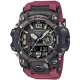 【CASIO 卡西歐】G-SHOCK MUDMASTER 探險家太陽能藍牙耐衝擊運動雙顯腕錶/酒紅x黑框(GWG-B1000-1A4)